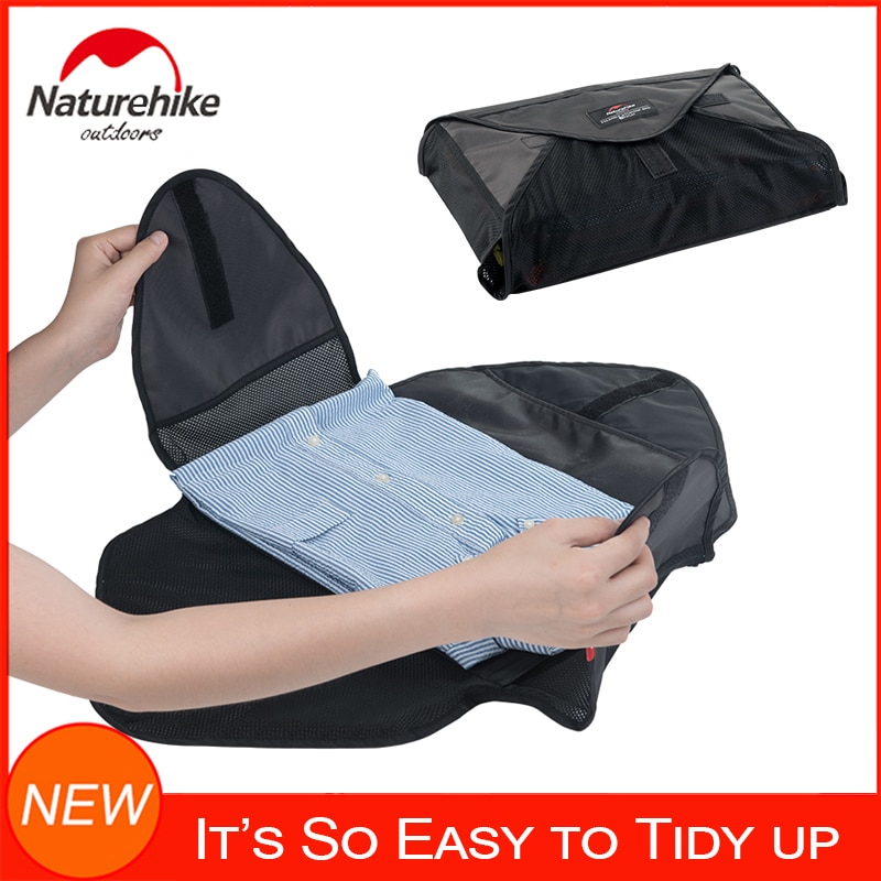 Naturehike draussen Reisen Kleidungsstück Ordner Ordentlich Bis Shirt Kleidung Organizer Verpackung Ordner Falten-Freies Staub-nachweisen Buggy Tasche