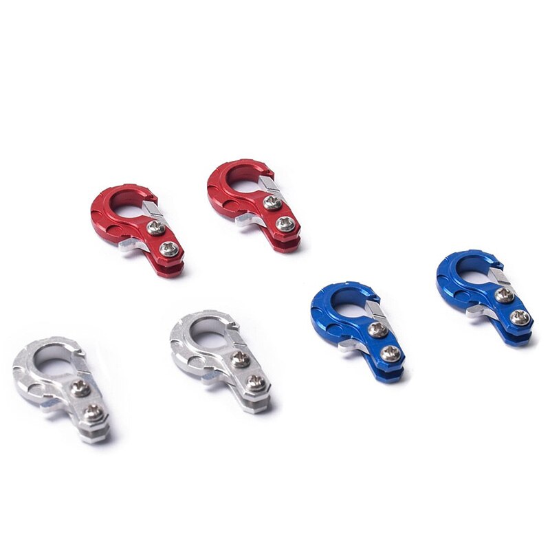 CNC Aluminium Legierung Rettungs Schnalle Anhänger Kette für 1/10 RC Raupe Auto Traxxas TRX4 TRX6 G63 D90 D110 axial SCX10 CC01 TF2