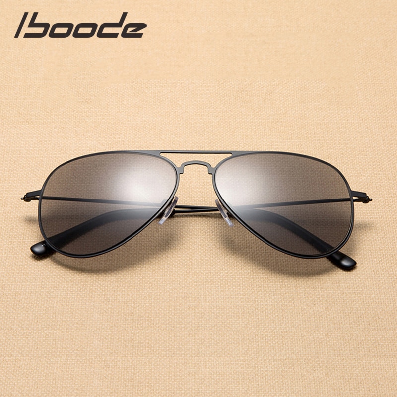 Iboode retro Pilot Sonne Lesebrille Metall Hyperopie Brillen Frauen & Männer Presbyopie Brillen Weiblich Männlich Presbyopie Brille