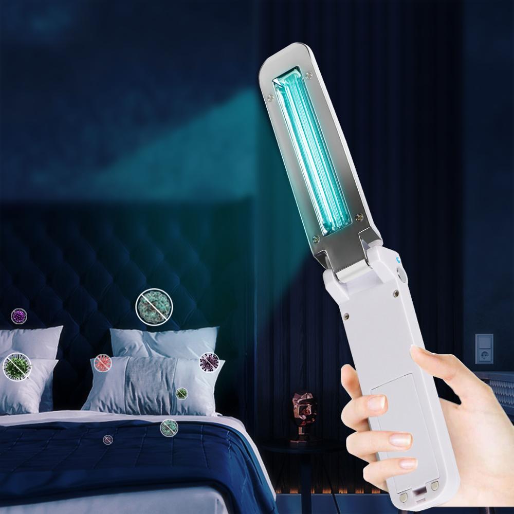 Handheld UVC Lampe Sterilisator UV Sterilisator Desinfektion Lampe Falten Uv Keimtötende Licht Reise Bakterizide Lampe