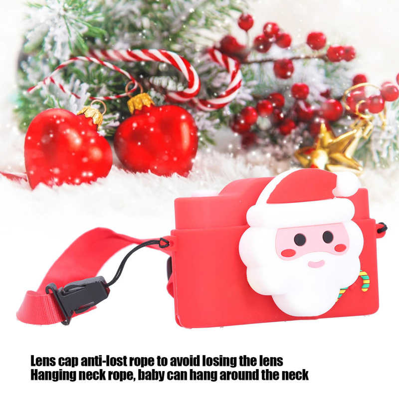 freundlicher Kamera Santa Claus Video Dual Kamera Musik Karikatur USB Aufladbare Kamera Weihnachten