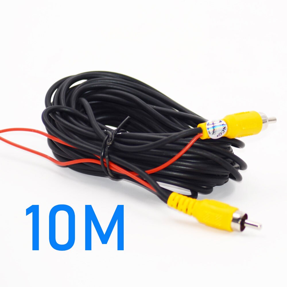BYNCG AV Kabel 10m Meter RCA Video Kabel Für Auto Parkplatz Rückansicht Rückansicht Kamera Anschließen Monitor DVD Abzug kabel 6M