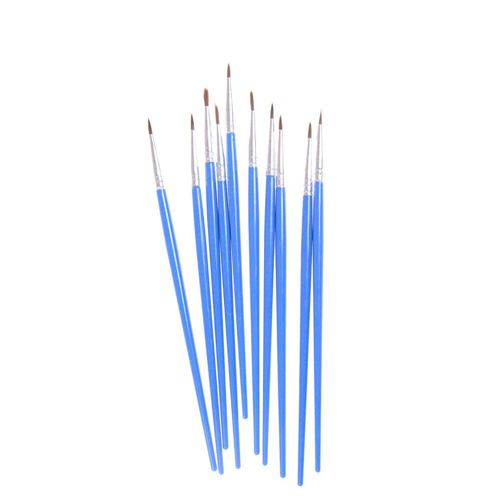 10 Teile/satz Malerei Pinsel Öl Farbe Nylon Haar Wasser Farbe Malerei Pinsel Kunst einstellen Ölgemälde Pinsel Kunst Liefert