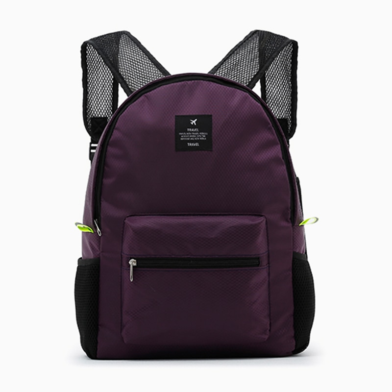 Neue 5 Farben Frauen Männer Falten Rucksack Wasserdichte Nylon Damen Hand Rucksäcke lässig Reisetasche Schule Taschen