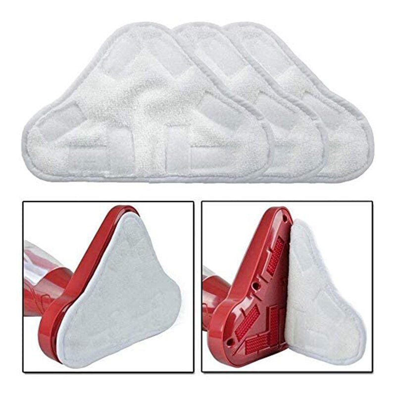 6 Stck Mikrofaser Dampf Mops Reinigung Pads, Ersatz Waschbar Dampf Mopp Pad für H2O X5