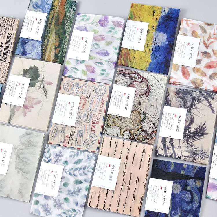 3 umschläge &Ampere; Dicht Aufkleber/Pack Kreative Nette Serie Pergament Papier Umschlag Koreanische Schreibwaren