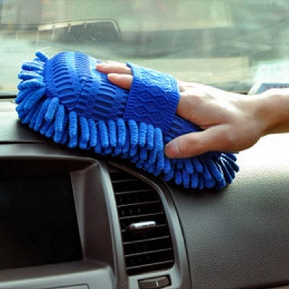 Niedrigen preis Doppelseitige Chenille Auto Waschen Wolle Handschuhe Auto Reinigung Auto Wasch Handschuhe Auto Waschen Werkzeuge Auto Liefert