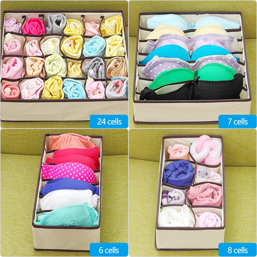 Praktische Unterwäsche Lagerung Container Staub-nachweisen Schublade Wandschrank Organizer Bh Gebunden Socken Schal Kleiderschrank Lagerung Teiler