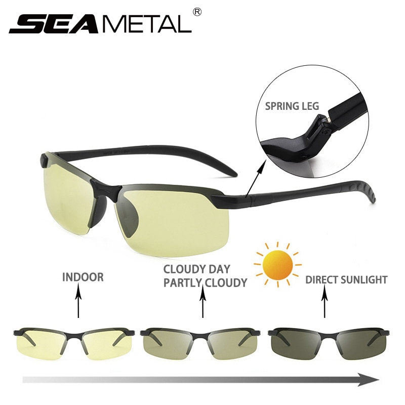 Polarisierte Photochrome Sonnenbrille Frauen Männer Fahrer Brille Anti-Uv Schild Nacht Vision Anti-Blendung Brille für Fahren Brillen UV400