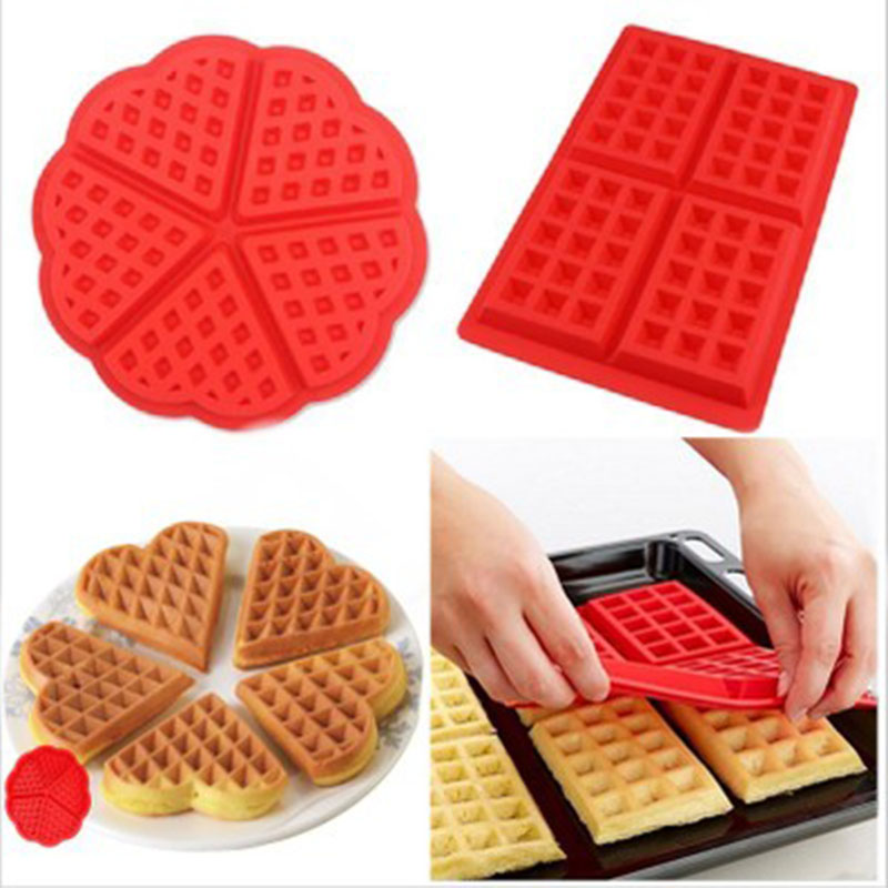 ULKNN Silikon Waffel bilden backformen DIY Schokolade waffel Modle Küche Kochen Kuchen Macher Werkzeug Küche Zubehör
