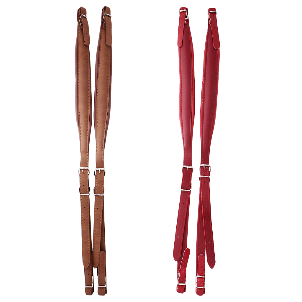 Ein Paar PU Leder Schulter Riemen Akkordeon Gurt für 16-120 Bass Akkordeons