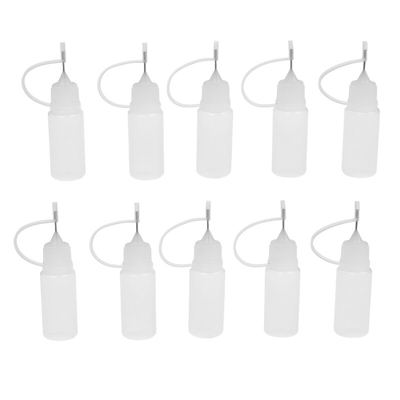 10Stck 10ML Kleber Applikator Nadel quetschen Flasche für Papier Quilling DIY Scrapbooking Papier Handwerk Werkzeug DIY werkzeug