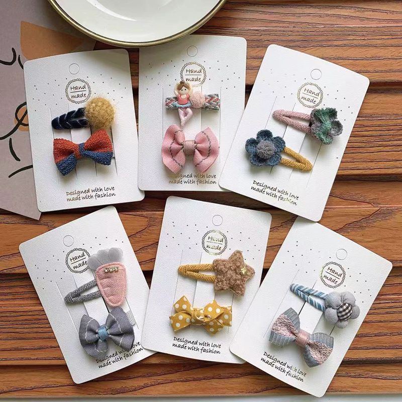 12 teile/satz freundlicher Mädchen Kleine Haar Clips Kleinkinder Haar BöGen Kugeln 4,5 cm Haarnadeln Barrettes freundlicher Haar Zubehör Headwear