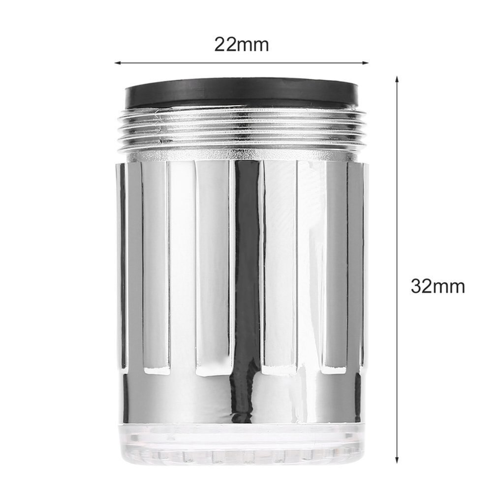 3 farbe LED Licht Ändern Wasserhahn Dusche Wasserhahn Temperatur Sensor Keine Batterie Wasser Wasserhahn glühen Dusche Linke Schraube