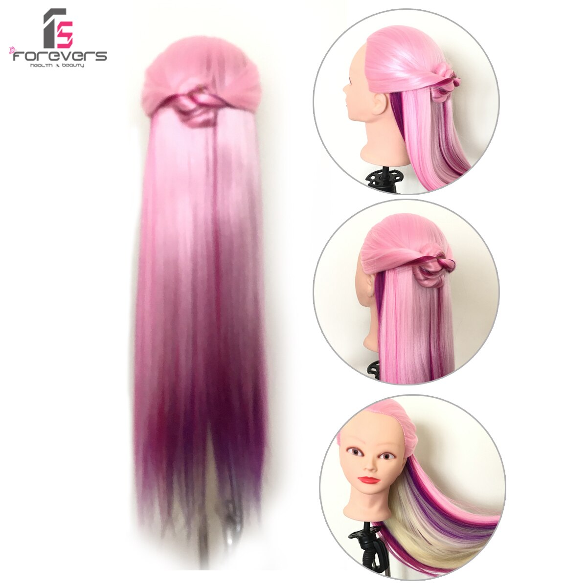 Haar Schaufensterpuppen Salon Friseur Haar Styling Ausbildung Kopf Mannequin 24 Zoll Mit Halfter Frisur Praxis Kostenloser Muschel