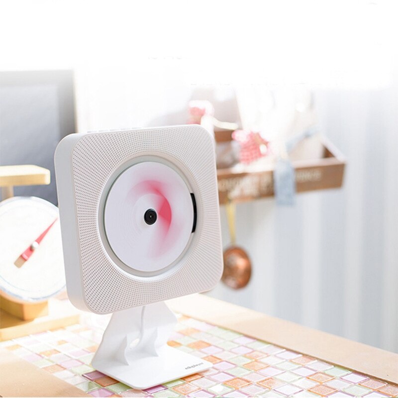 CD-Spieler Zauberstab Montiert Bluetooth FM Radio USB MP3 mit Fernbedienung Gebaut-in HiFi Lautsprecher (UNS Stecker)