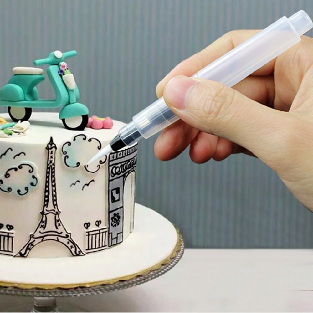 1pc/3pc färbung wasser stift für Aquarell Kuchen Dekorieren Werkzeuge/Wasser Pinsel Malerei Stift Fondant kuchen stift dekorieren Werkzeuge