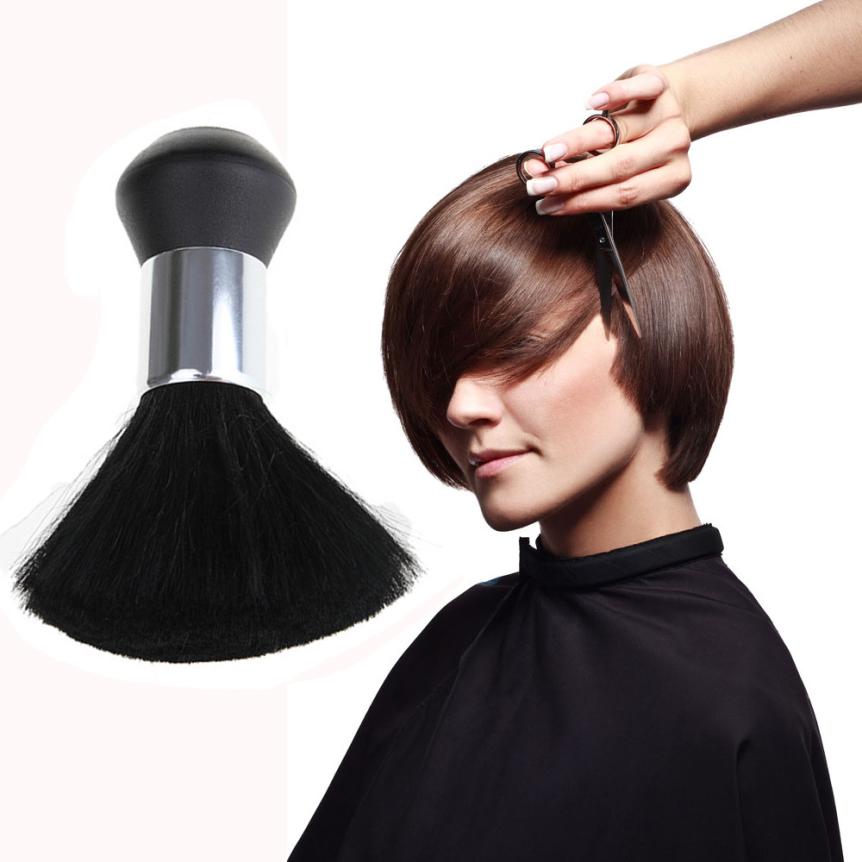 Nacken pinsel Professionelle Schwarz Friseur Stylist Friseure Salon Haar schneiden Nacken Staubtuch Pinsel rasur pinsel mann friseur pinsel
