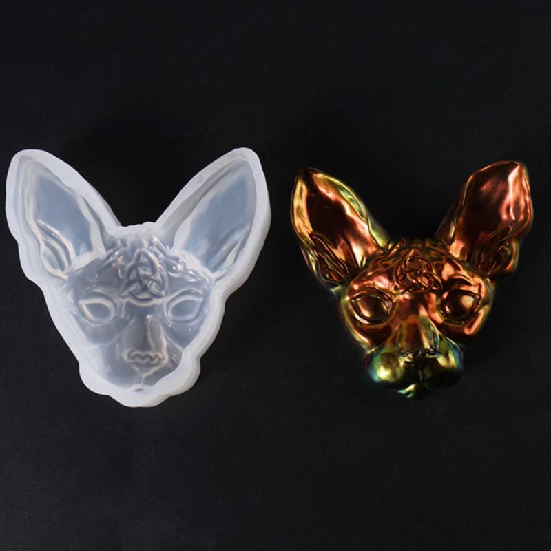 1PC 3D Teufel Katze Geformt Silikon Schmuck Formen DIY Anhänger Schmuck Brosche, Der Schmuck Werkzeuge UV Epoxid Harz bilden