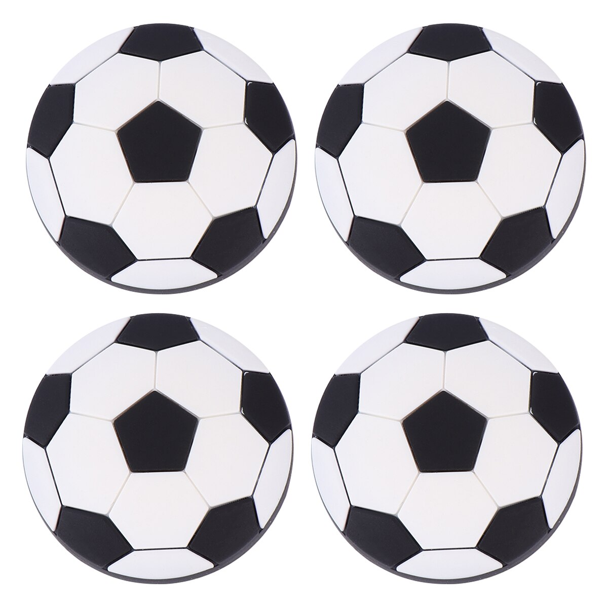 4 Stck Weiche Gummi FußBall Geformt Tür ziehen Bar Kunststoff Einfache Griff Schublade Tür Knopf Praktische Möbel Schrank Griff