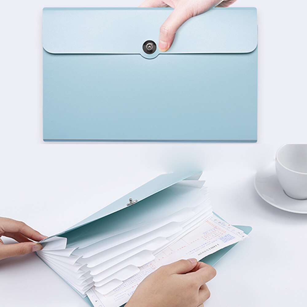 8 taschen Multi-funktion Bindemittel Ordner Orgel Tasche Fahrkarte Ordner Datei Ordner Einreichung Clip Dokument Clip