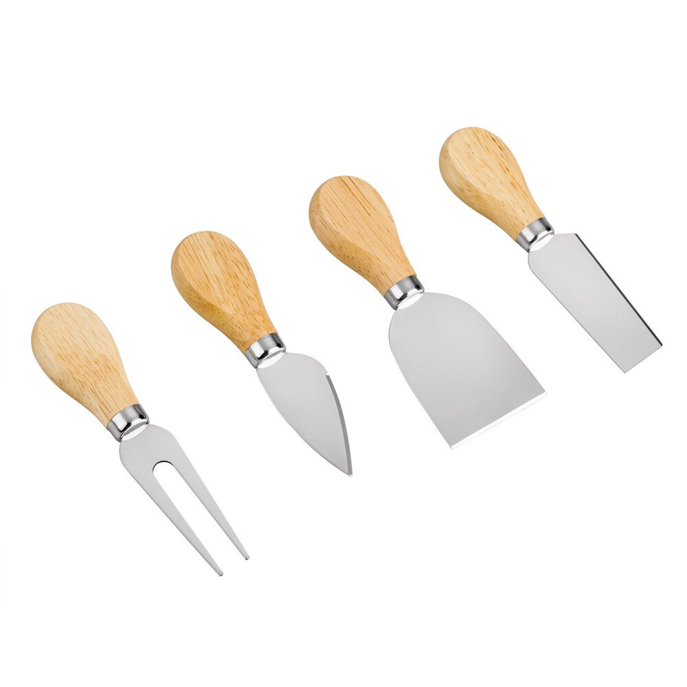 4 teile/satz Käse Messer einstellen Käse Schneidemaschine Bausatz Edelstahl Käse Cutter mit Bambus Holz Griff Butter Messer Kochen Werkzeuge