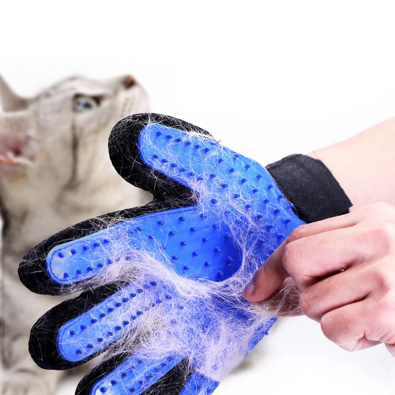 Silikon Haustier Hund pinsel Handschuh Deshedding Sanfte Effiziente Hundesalon Handschuh Hund Schlecht Katze Reinigung Liefert Haustier Handschuh Hund Kämme