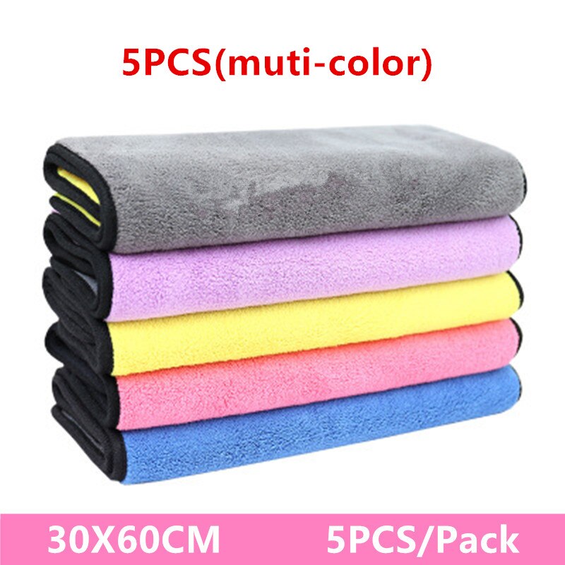 5Stck Auto Muti-farbe Mikrofaser Handtuch Auto Waschen Tuch Auto Reinigung Farbe Pflege Polieren Handtuch Dicke Tücher Auto zubehör