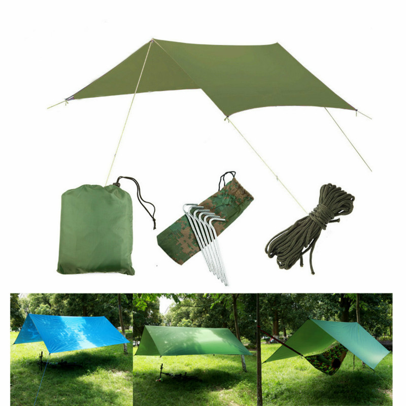 Wasserdichte sonnencreme 3*3m sonnenschirm Pergola sonnenschirm zelt UV schutz draussen Camping hängematte regendicht regen Camping markise