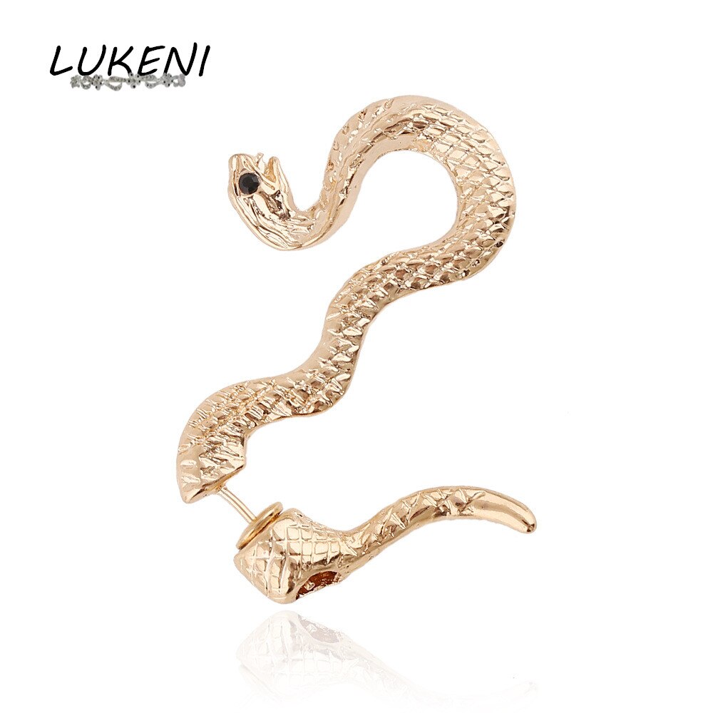LUKENI 10 Teile/los Modeschmuck Punk Schlange Lange Ohr-stulpe-ohrring Jacken Für Frauen Und Männer EJ008