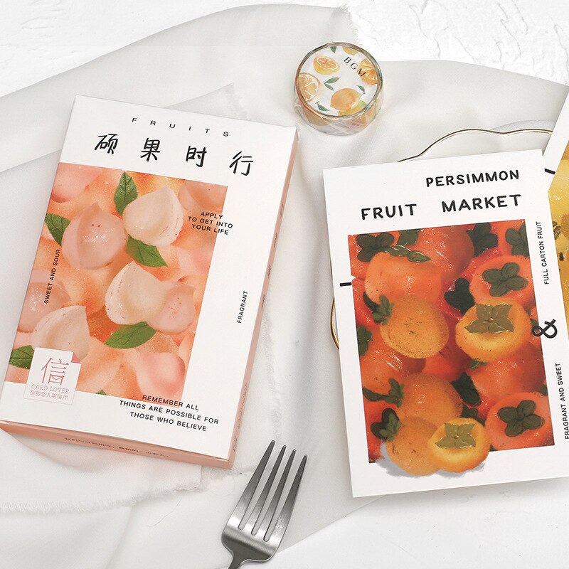30 blätter/einstellen Kreative Obst Markt Serie Postkarte Gruß Karte Geburtstag Karte Nachricht Karte