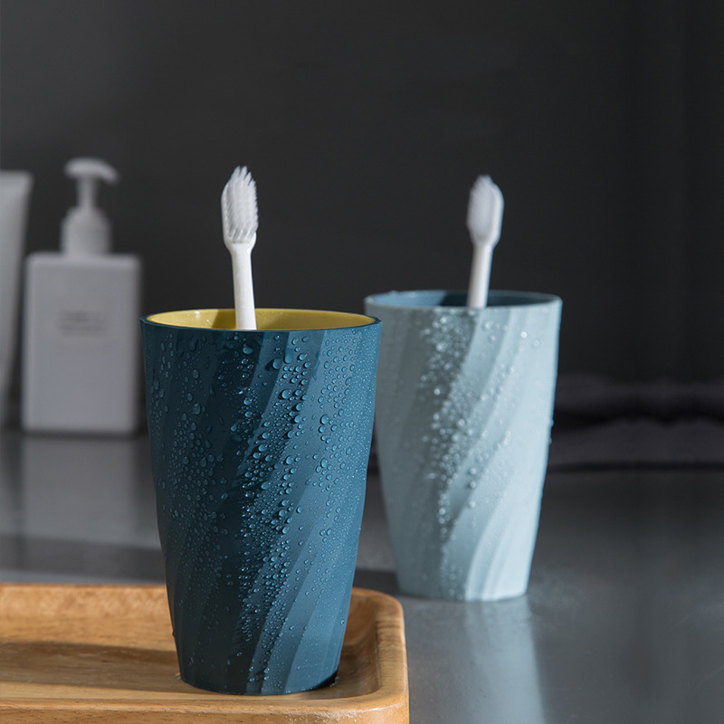Gewinde doppelte schicht becher einfache innovativ waschen tasse haushalt wasser tasse persönlichkeit kreative paar zahnbürste tasse waschen Schleudern tasse