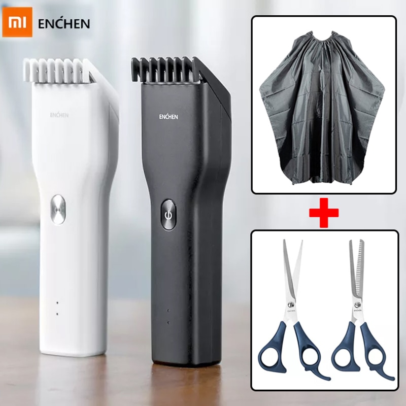 Xiaomi ENCHEN Schub Haar Haarschneidemaschine USB Elektrische Haar Trimmer Für Männer freundlicher Haar Haarschneidemaschine Professionelle voll einstellen Keramik Cutter