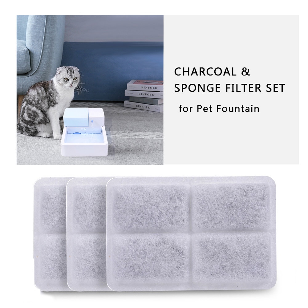 3/4 teile/los Holzkohle Wasser Filter Für Automatische Wasser Trinken Brunnen Katze Hund Kätzchen Haustier Schüssel Getränk Gericht Filter wasser Spender