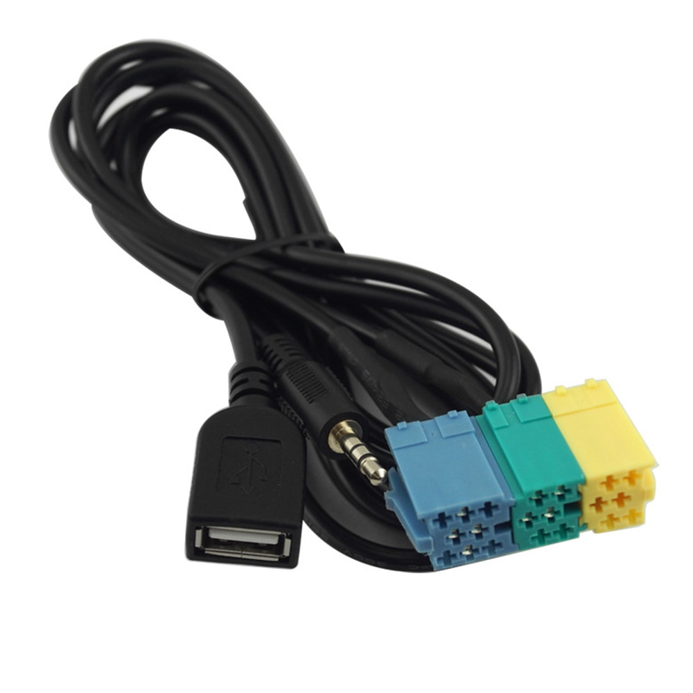 Auto Styling 2 in 1 3,5 MM & USB Stecker Auto Audio- Adapter Auto Video Audio- Adapter Kabel Auto AUX linie Für Hyundai Kia Auto Acessories