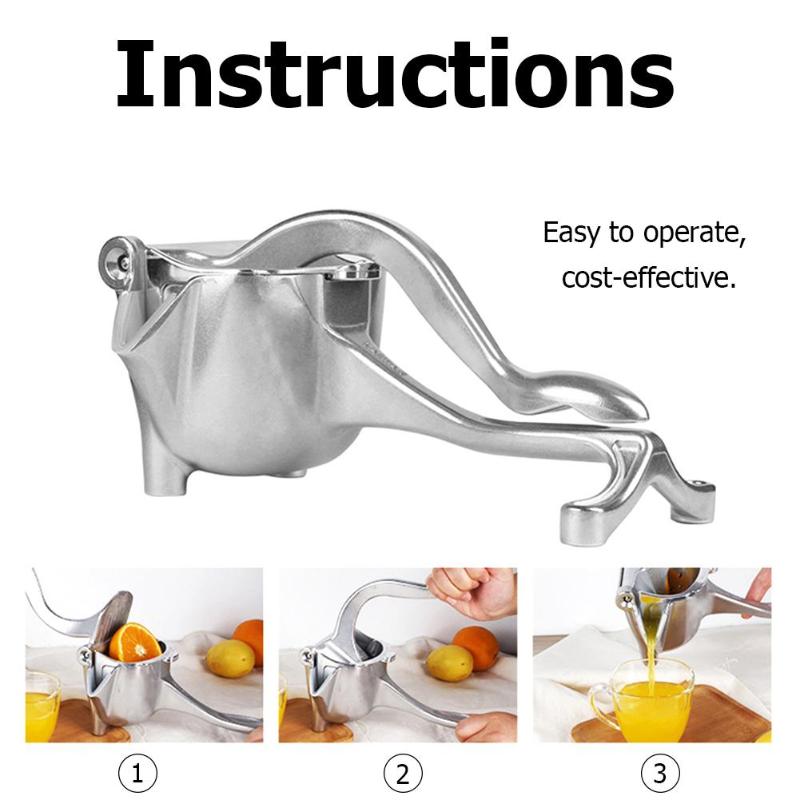 Manuelle Entsafter Aluminium Legierung Hand Presse Frucht Presse Haushalt Zitrone Zangen Entsafter Tragbare Dunst Obst Entsafter Maschine
