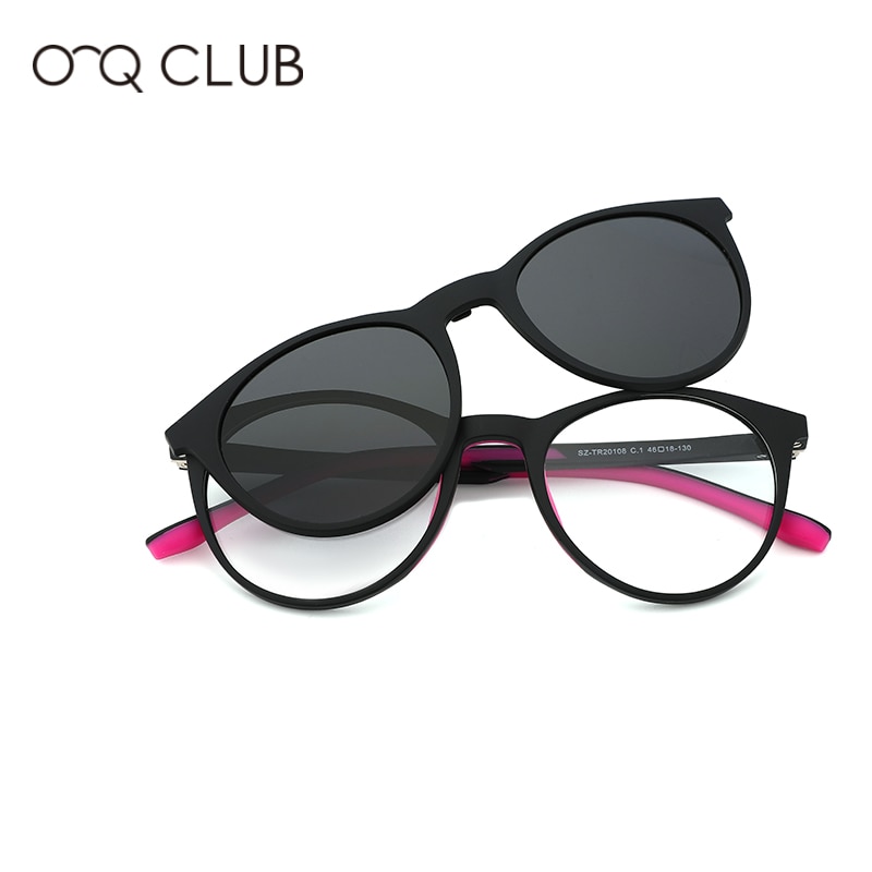freundlicher Gläser Komfortable Ich bin Freien Gläser Polarisierte Magnetische Clip-auf Myopie Optische TR90 Runde Sonnenbrille SZ-TR20108