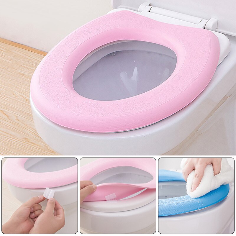 EVA Wc Abdeckung Badezimmer Wärmer Wc Sitz EVA Wasserdicht Wc Sitz Abdeckung Pad Wasserdicht Abnehmbare Wc Sitz Pad Haushalt