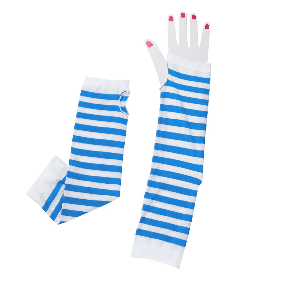 Sagace Handschuhe Frauen Dame Gestreiften Ellenbogen Handschuhe Wärmer Gestrickte Lange Finger Handschuhe Fäustlinge Weihnachten Party