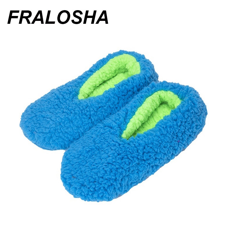 Fralosha warm Zu Hause Frauen Wolle Hausschuhe Baumwolle Schuhe Plüsch Weibliche Boden Schuhe Vlies Innen Schuhe Frau Zu Hause Hausschuhe