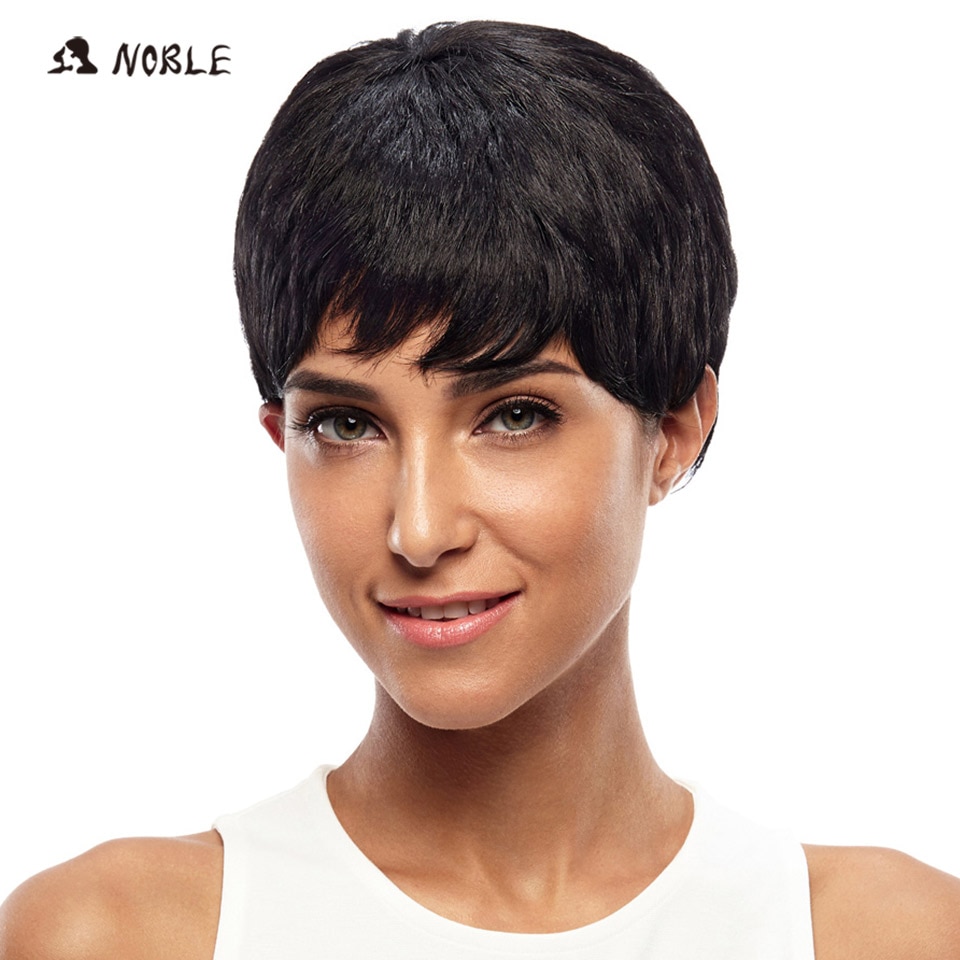 Edle Kurze Perücken Hohe Temperatur Keine Spitze Perücken 8 Zoll verrotten Synthetische Perücken Für Frauen 3 Farben Wahl Vorhanden Freies