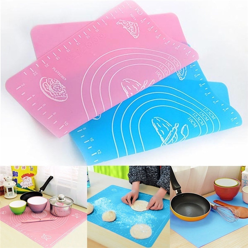1 Pc Nicht-Stock Silikon Pad rollen Teig Liner Pad Gebäck Kuchen Backblech Pasta Mehl Tisch Küche Zubehör werkzeuge Cocina