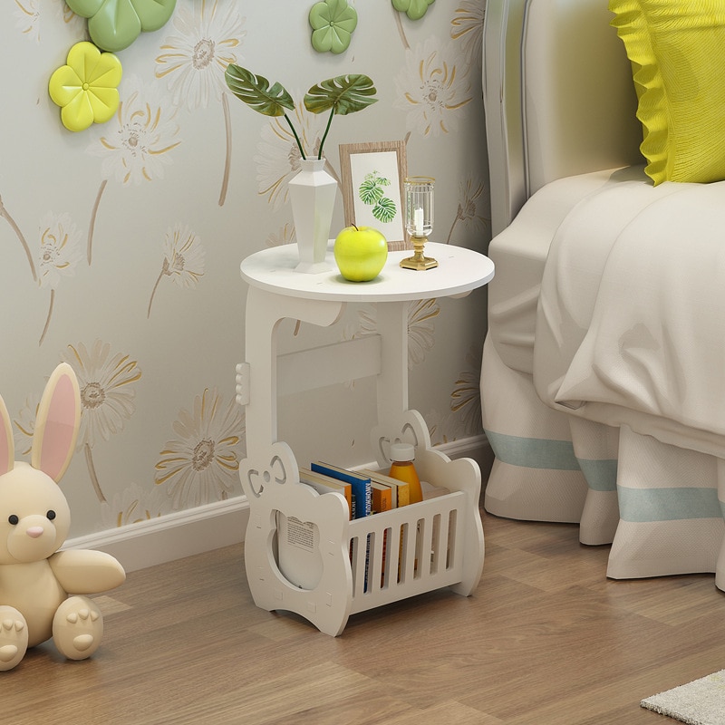 Seite Tische Möbel Tee Tisch Holz Kunststoff Nachttisch Kleine Runde Geschnitzte Tisch Einfache Schlafzimmer Mini-nacht Schrank