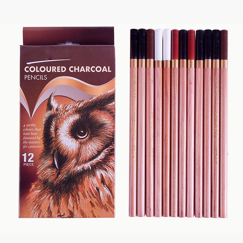 Skizze Farbige Holzkohle Professionelle Holz Zeichnung Skizze Bleistift Farbige Bleistifte Holzkohle Stift für Zeichnung Skizze Kunst Liefert