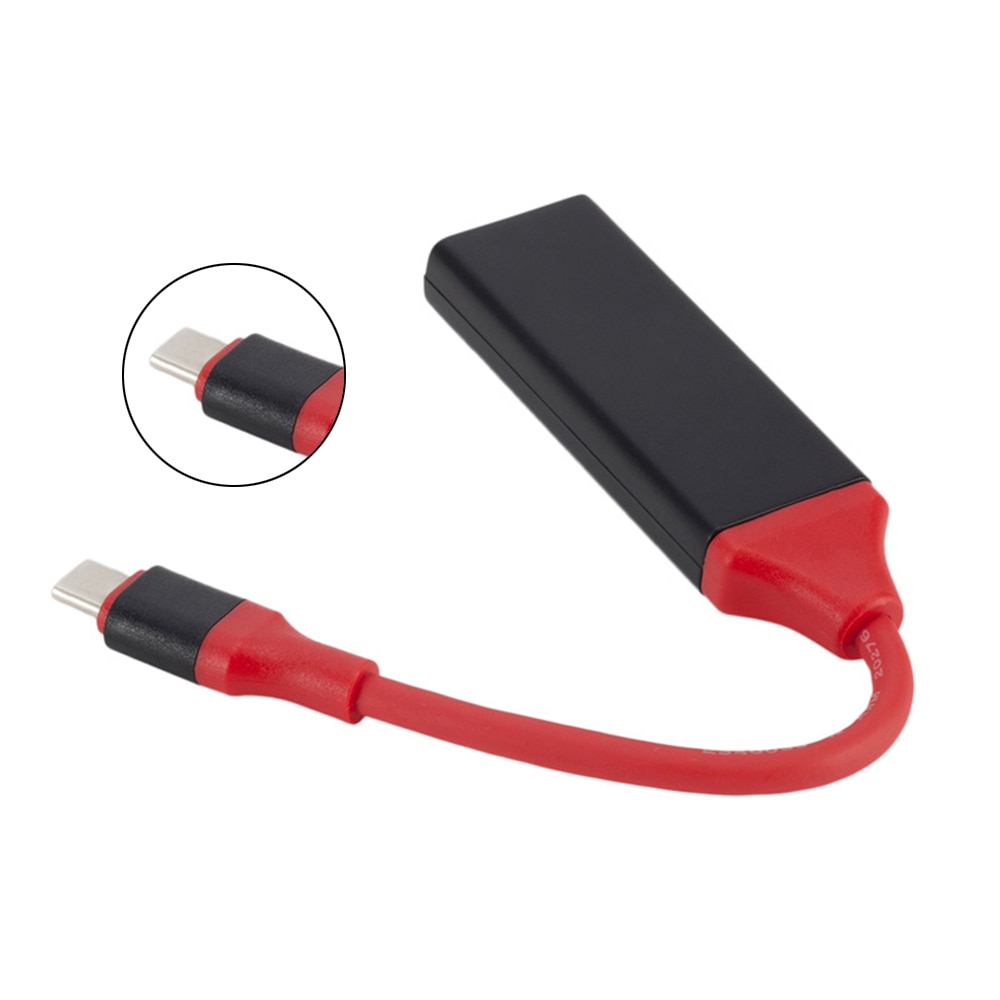 Für Samsung S8 Für Macbook Huawei P30 20cm USB C Typ C zu HDMI Adapter USB 3,1 USB-C zu HDMI Adapter Stecker auf Buchse Konverter