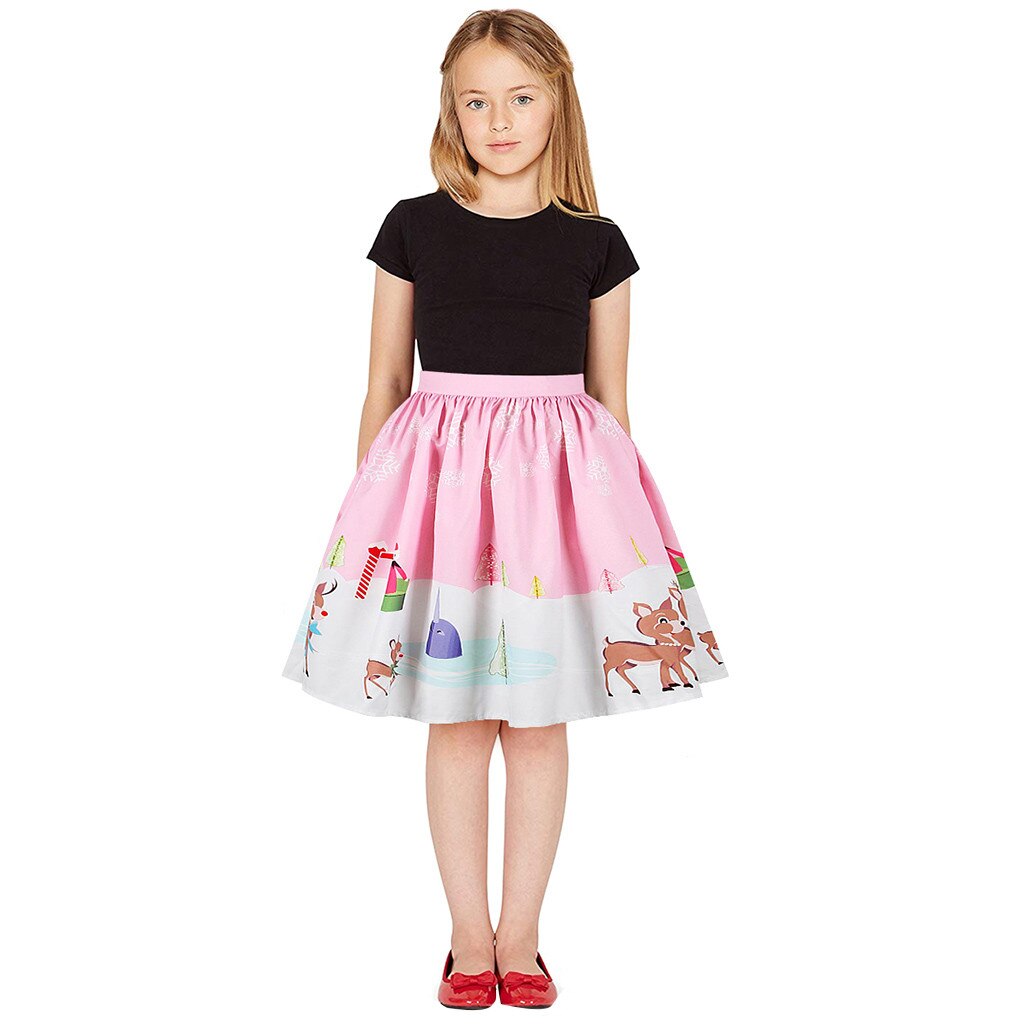 Baby Mädchen Felsen Weihnachten Felsen jugendlich freundlicher Mädchen 3D Drucken Festival Prinzessin Felsen Kleidung Party Felsen für freundlicher mädchen ropa niña