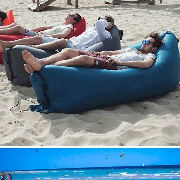 Luft Bett Aufblasbare Bett Sofa Picknick Airbag Strand Tasche Faul Couch Pad Aufblasbare Bett Picknick Picknick Kissen Isomatte