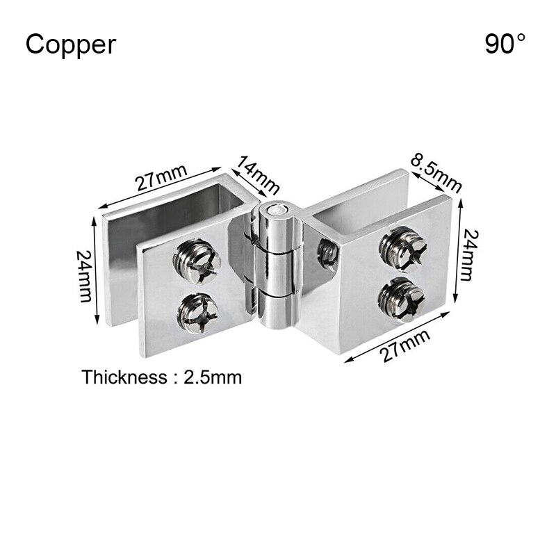 2 Stck Glas Tür Scharnier Schrank Vitrine Schrank Scharnier Dauerhaft Glas Klemme Heimat JAN88