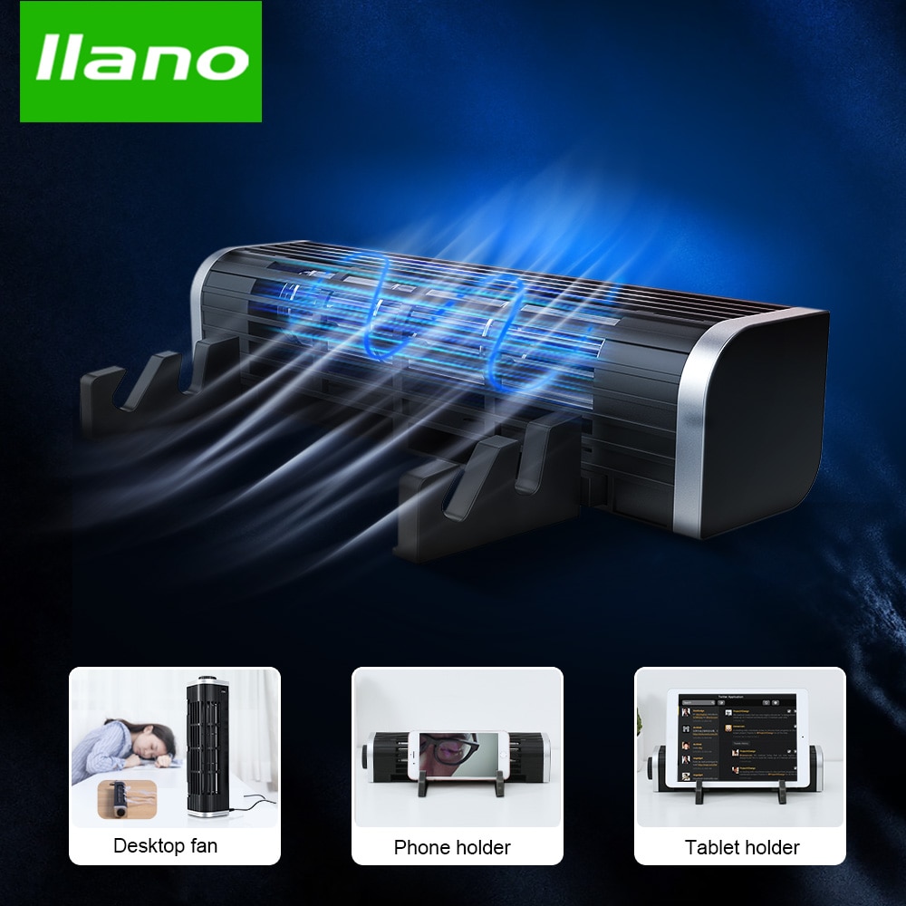 LLANO Basis Notizbuch Stand Kühlung Rad Geschwindigkeit Einstellbar Notizbuch Kühler Schreibtisch Fan Laptop Kühler Stehen Computer Tablette Telefon Halfter