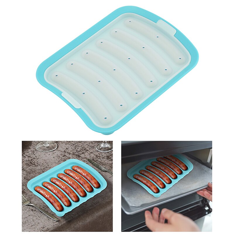 küche Hausgemachte Wurst DIY Schimmel Küche Gerät Silikon Mit Deckel bilden Backen Kochen Werkzeuge Baby Lebensmittel Wurst Hersteller Schimmel